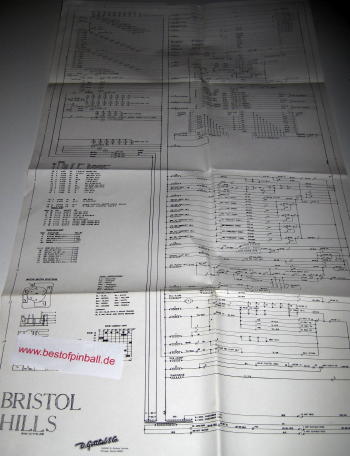 Bristol Hills Schematics (Gottlieb) - zum Schließen ins Bild klicken